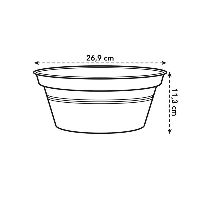 green basics coupe 27cm living noir